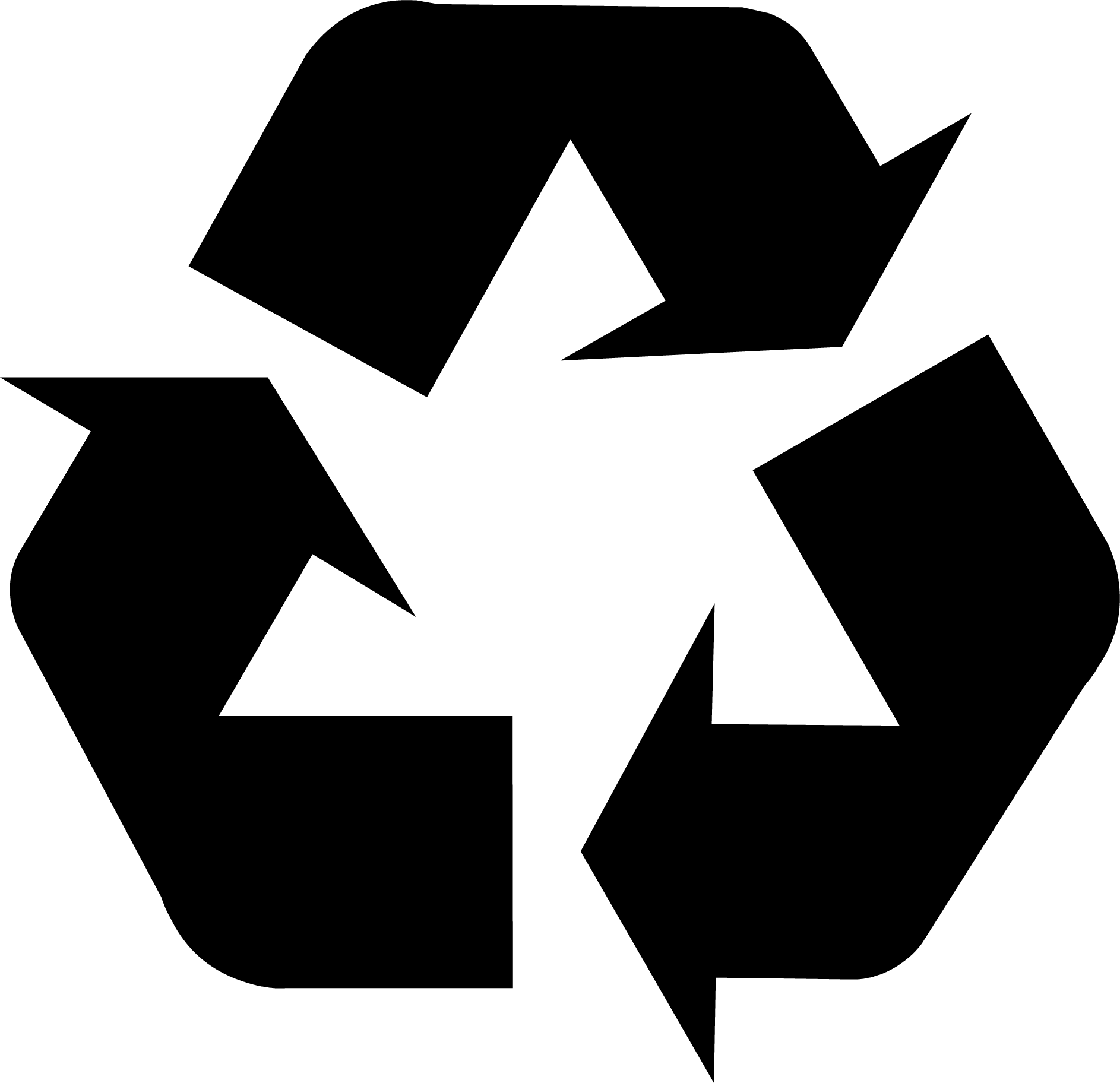 Black Recycling Symbol (U+267B)